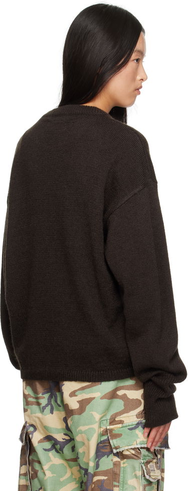 Sweater ERL 'HAHAHAH' Graphic Knit Sweater Brun | ERL09N007, 2