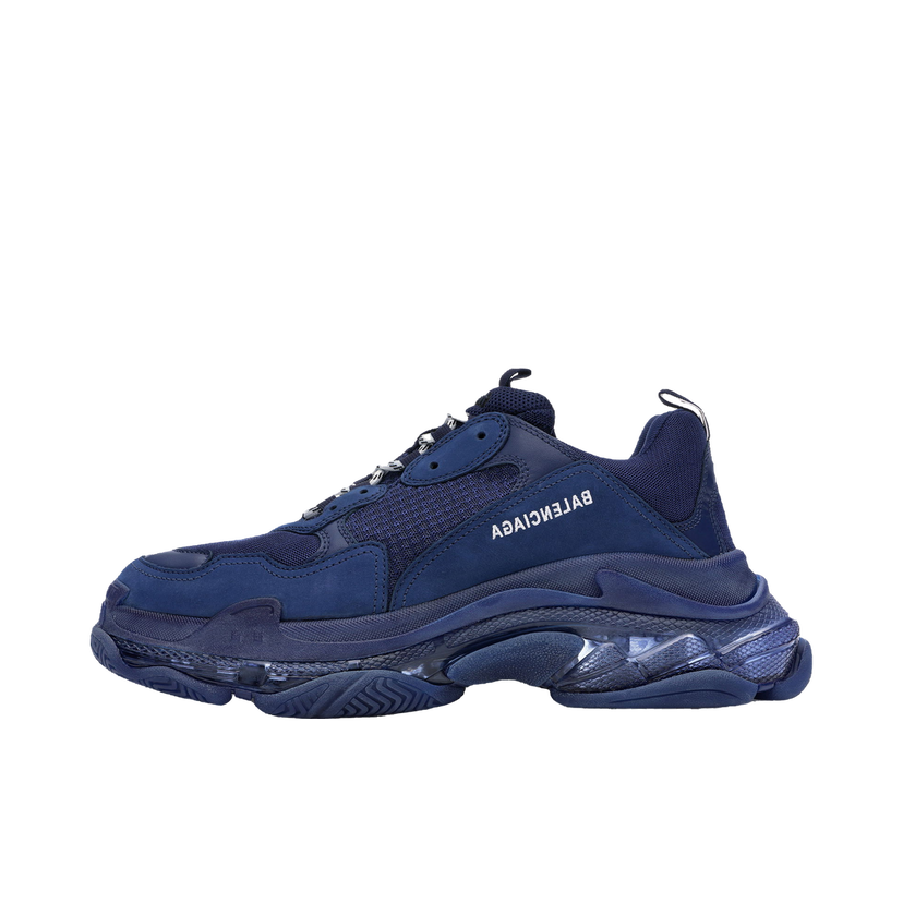 Sneakers och skor Balenciaga Triple S Clear Sole Navy Mörkblå | 541624W09O14107