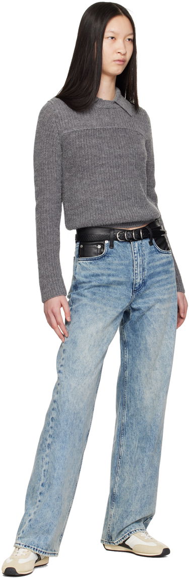 Bälten rag & bone Spire Leather Belt Svart | WJW24FB1027EM27, 2