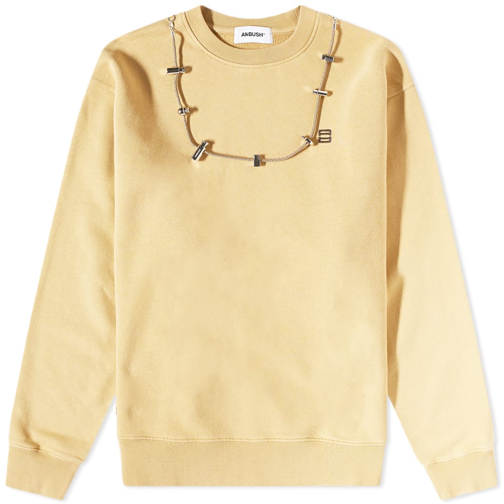 Sweatshirt Ambush Stoppers Crew Sweat Beige | BMBA028S23FLE0016264, 0