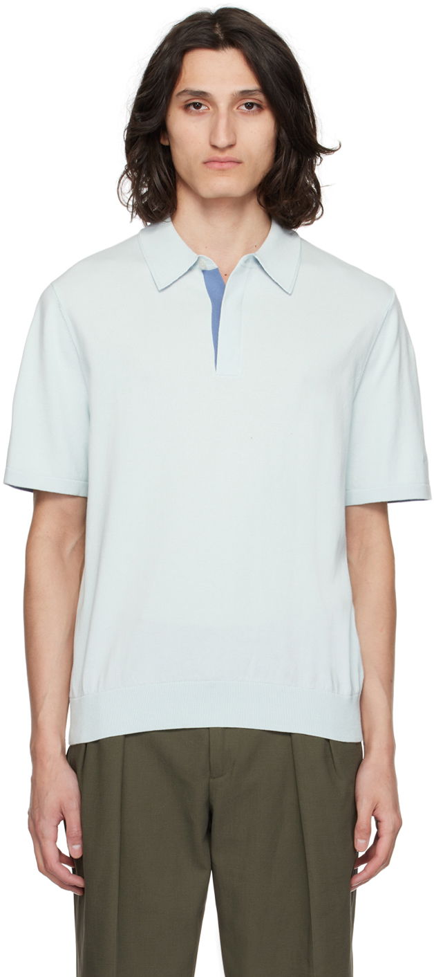 Polotröja Paul Smith Paul Smith Spread Collar Polo Blå | M1R-627Y-M02308-40