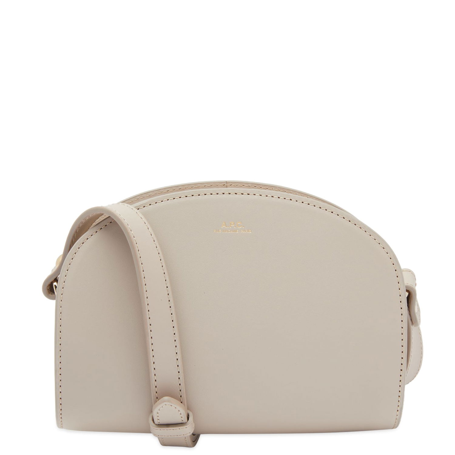 Axelväska A.P.C. Demi-Lune Mini Bag Grå | PXAWV-F61392-LAL, 0