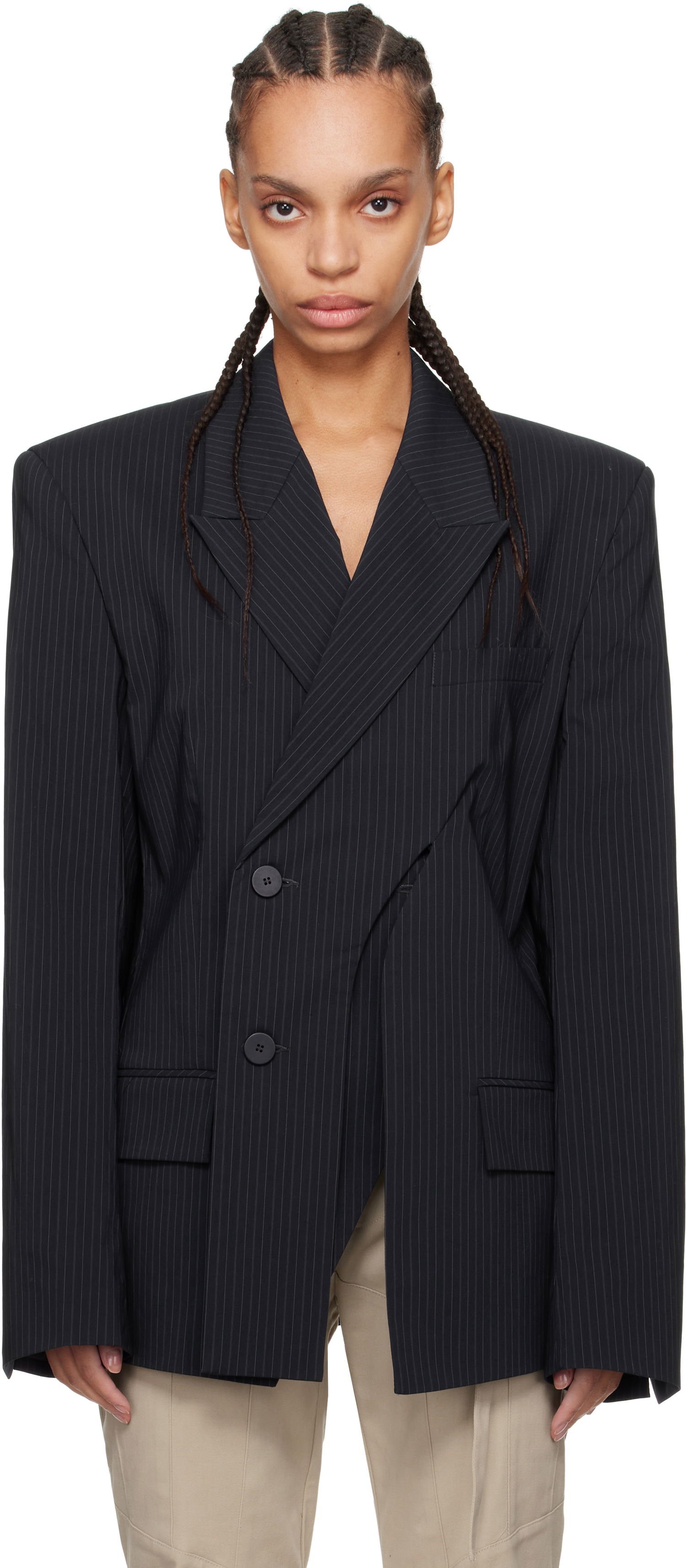 Rockar Ottolinger Ottolinger Oversize Split Blazer Svart | 12360072301, 0