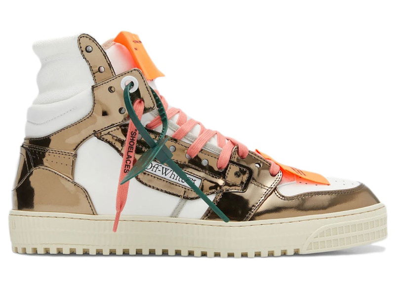 Sneakers och skor Off-White 3.0 Off Court High-Top White Gunmetal Brun | OMIA065S23LEA0040177, 0