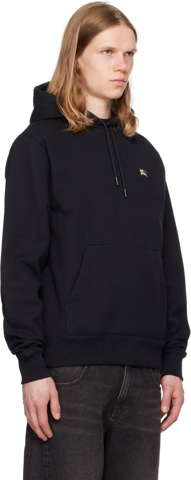 Sweatshirt Burberry Burberry Knight Stamp Cotton Hoodie Svart | 8112807, 1