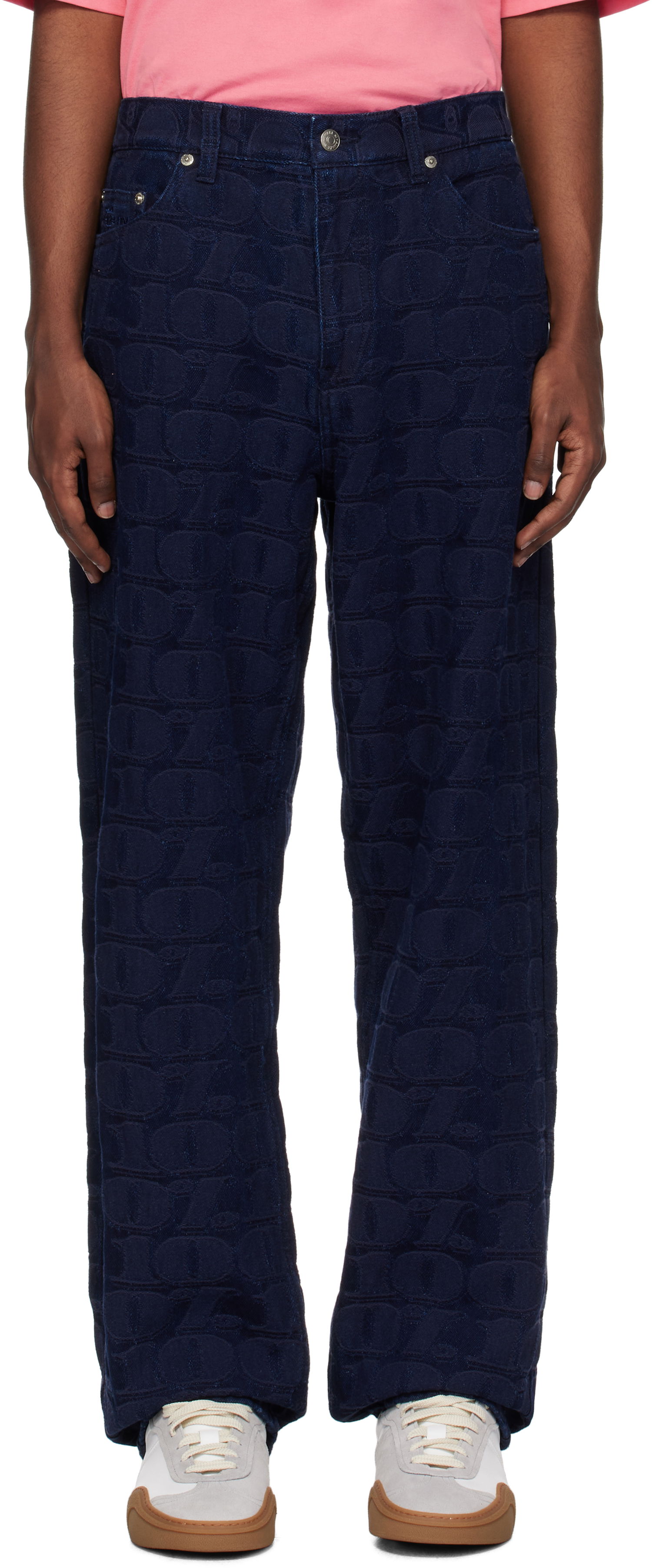 Jeans Awake NY Jacquard '100' Jeans Mörkblå | AWK-FW24-DM001, 0