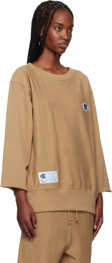 Sweater UNDERCOVER Champion Edition Beaded Logo Appliqué Sweatshirt by UNDERCOVER Brun | UC1E4810-1, 1