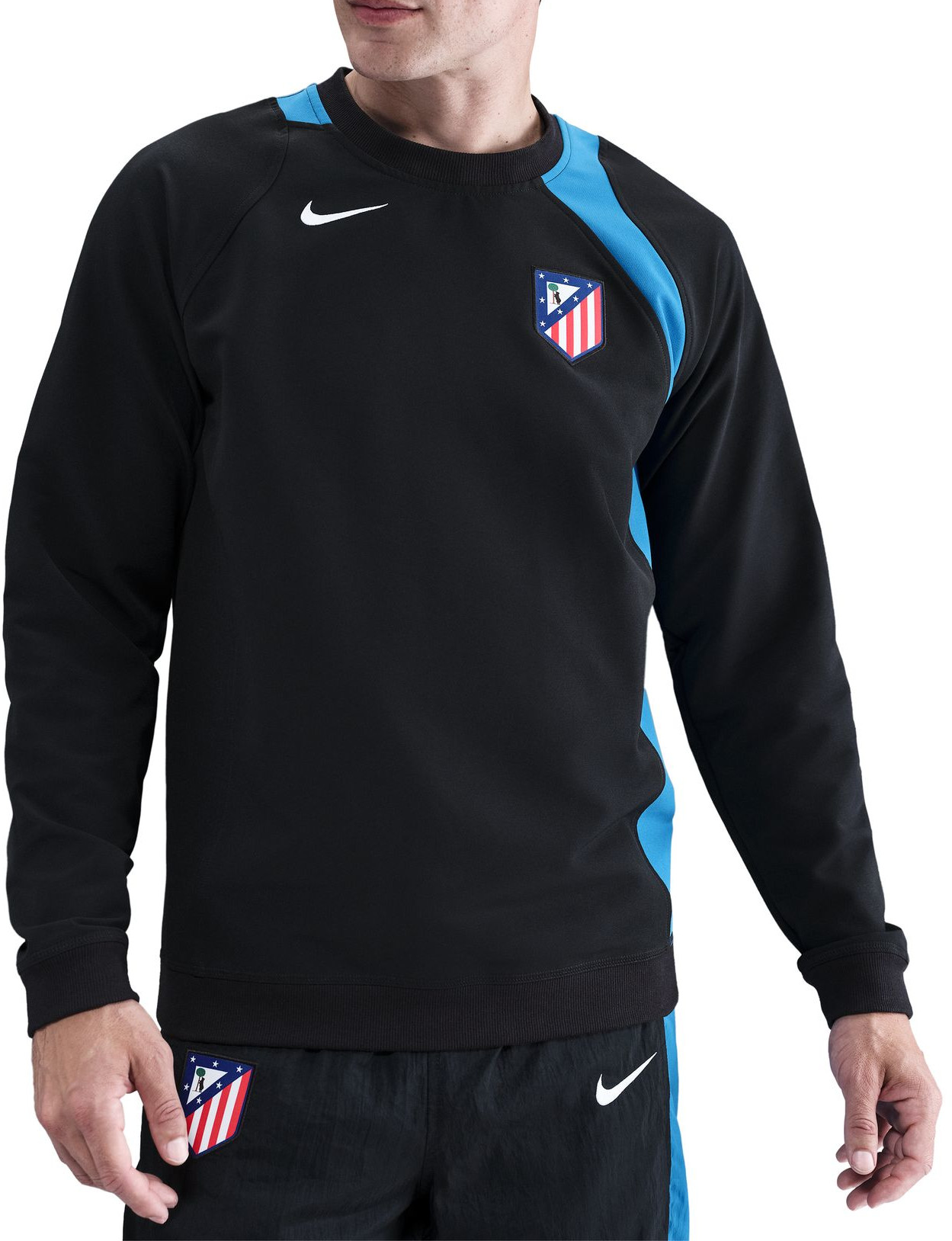 Sweatshirt Nike Atletico Madrid Soccer Crew-Neck Top Svart | hq9775-010, 0
