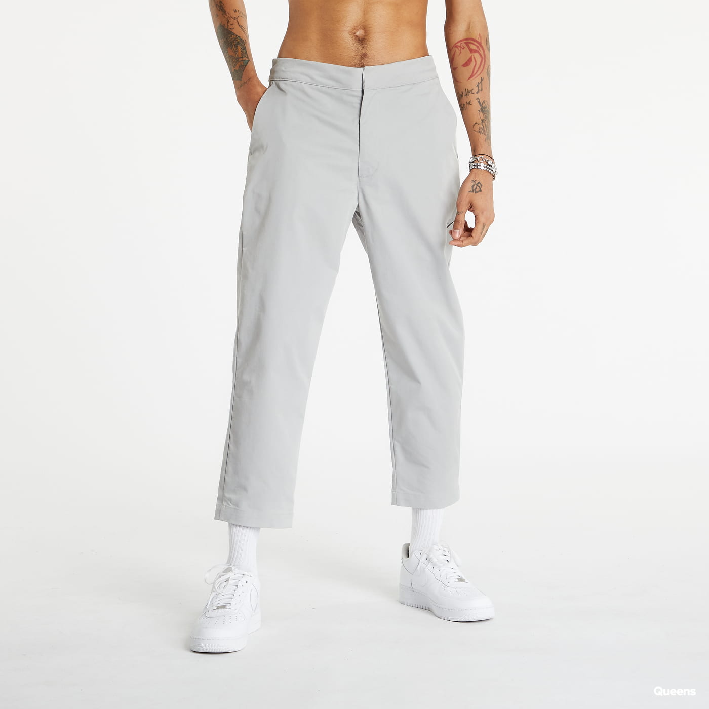 Byxor Nike Sportswear Style Essentials Unlined Cropped Trousers Grå | DD7032-077, 0