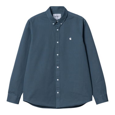 Skjorta Carhartt WIP L/S Madison Shirt "Ore / Wax" Mörkblå | I023339_1RE_XX, 4