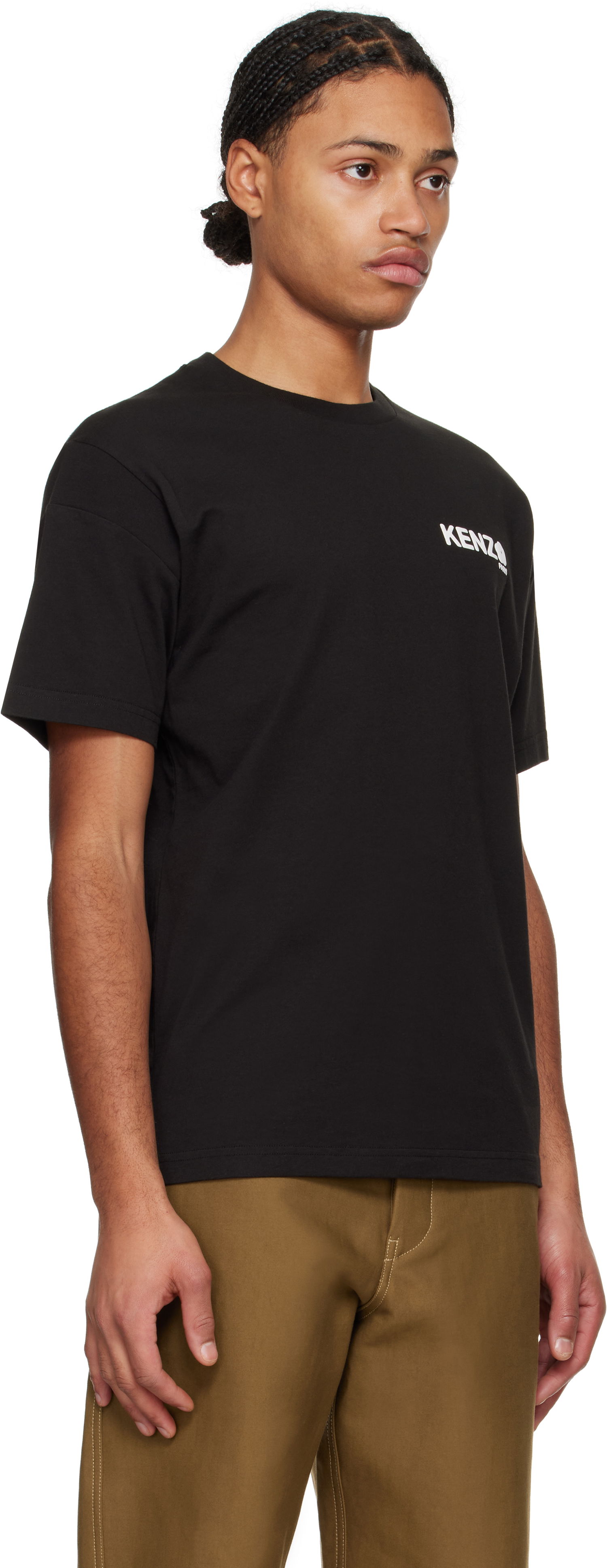 T-shirt KENZO Black Flower 2.0 T-Shirt Svart | FF55TS4894SG, 1