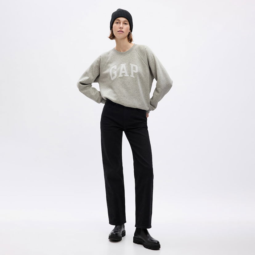 Sweatshirt GAP Sweatshirt Logo Sweatshirt Light Heather Grey XL Grå | 829096-02