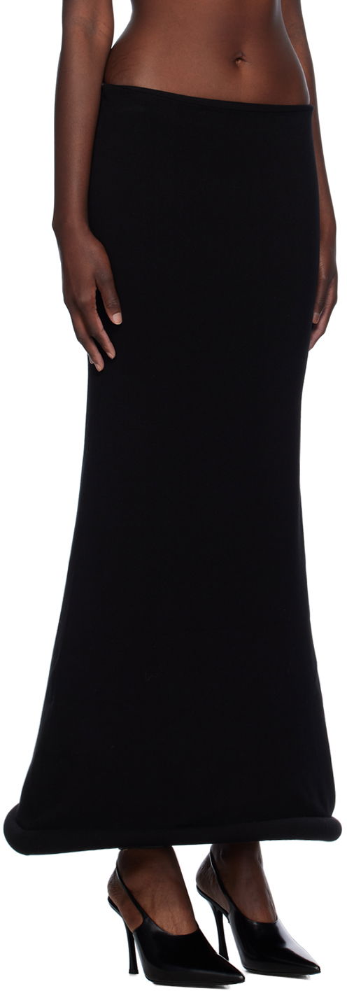 Kjol Jean Paul Gaultier Jean Paul Gaultier 'The Knit 3D' Maxi Skirt Svart | 24/30-F-JU120-M081-00, 1
