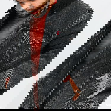 Jacka Levi's Type 3 Sherpa Trucker roadster Svart | 16365-0129, 3