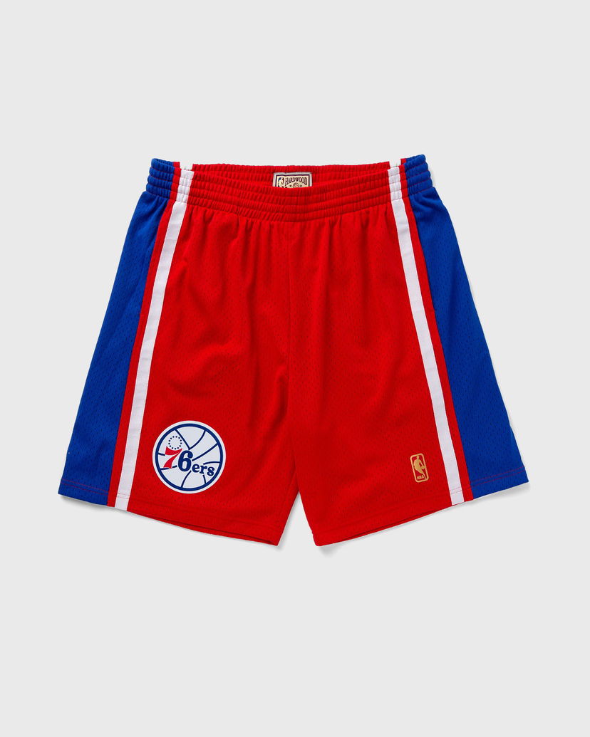 Shorts Mitchell & Ness Mitchell & Ness Philadelphia 76ers Swingman Shorts Röd | SMSHGS18247-P76SCAR96