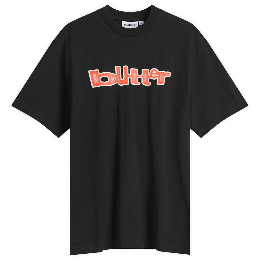T-shirt Butter Goods Warped T-Shirt Svart | BG251101-BLK