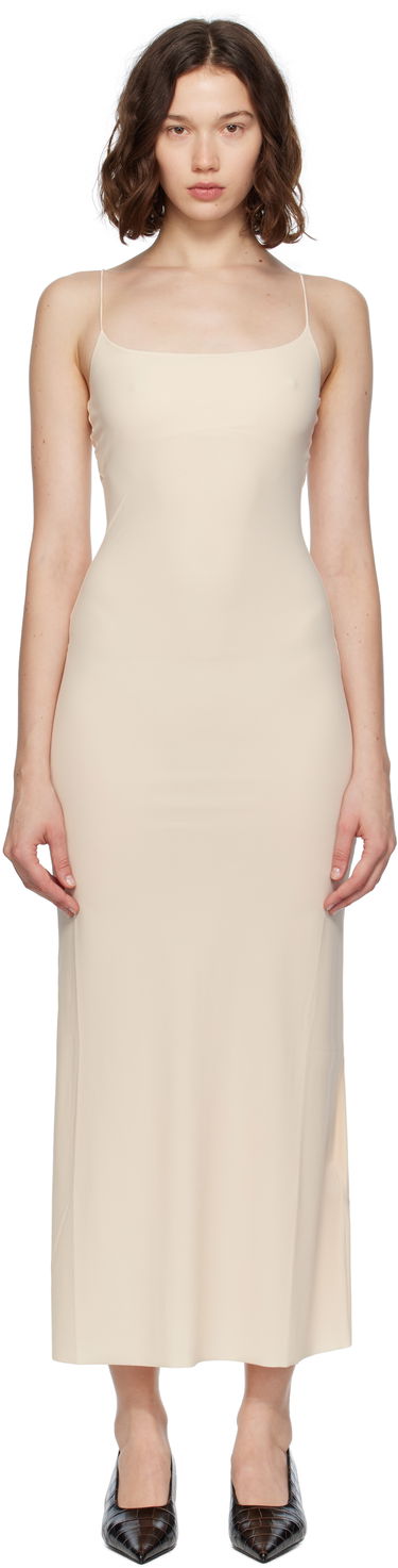 Klä Maison Margiela MM6 Maison Margiela Slip Maxi Dress Beige | S52DG0022 S20518, 0