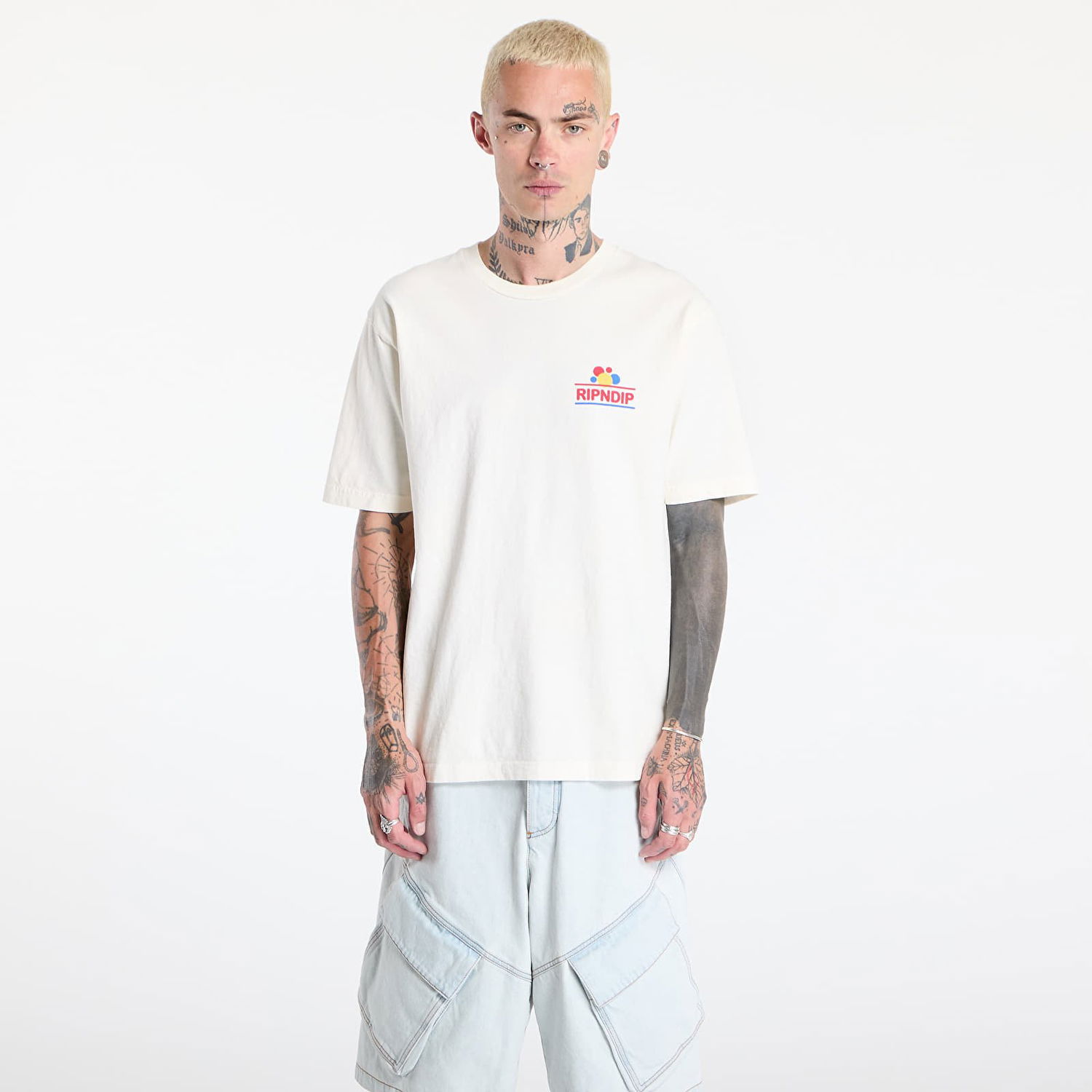 T-shirt RIPNDIP RIPNDIP Wonder Nerm T-Shirt Vit | RNDSUM25140, 0