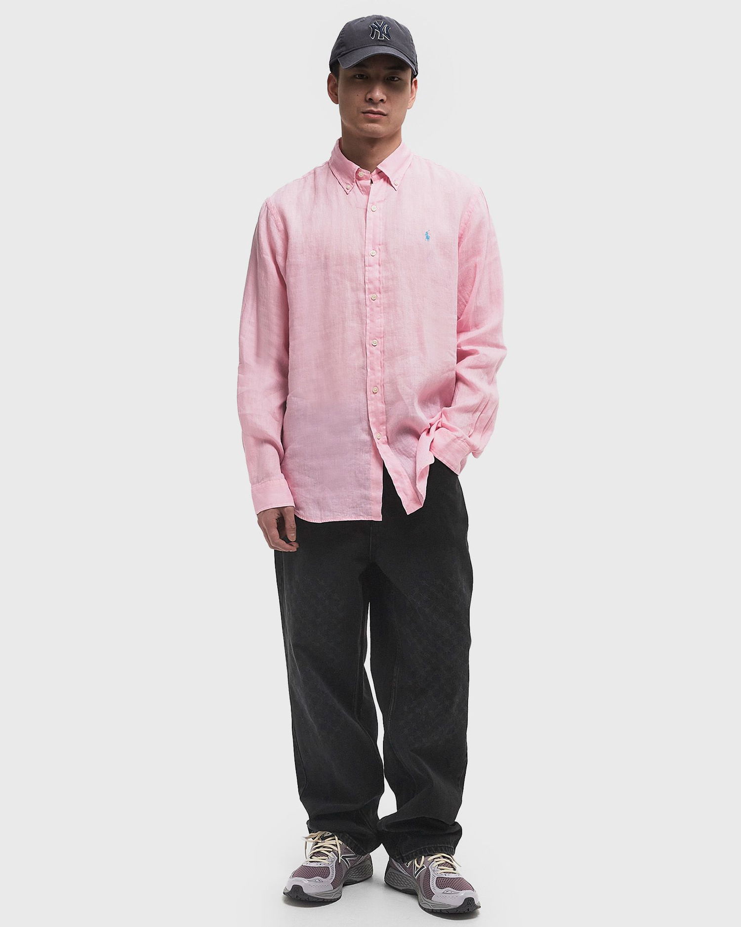 Skjorta Polo by Ralph Lauren Ralph Lauren Custom Fit Linen Sport Shirt XXL Rosa | 710966294009, 1