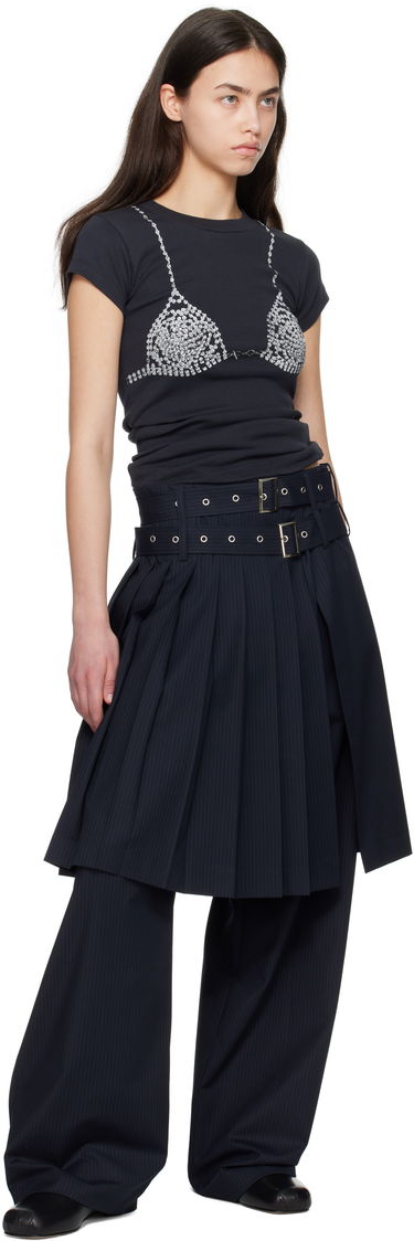 Byxor Charles Jeffrey Loverboy Charles Jeffrey LOVERBOY Wide Leg Skouser Trousers Svart | 54030502, 3