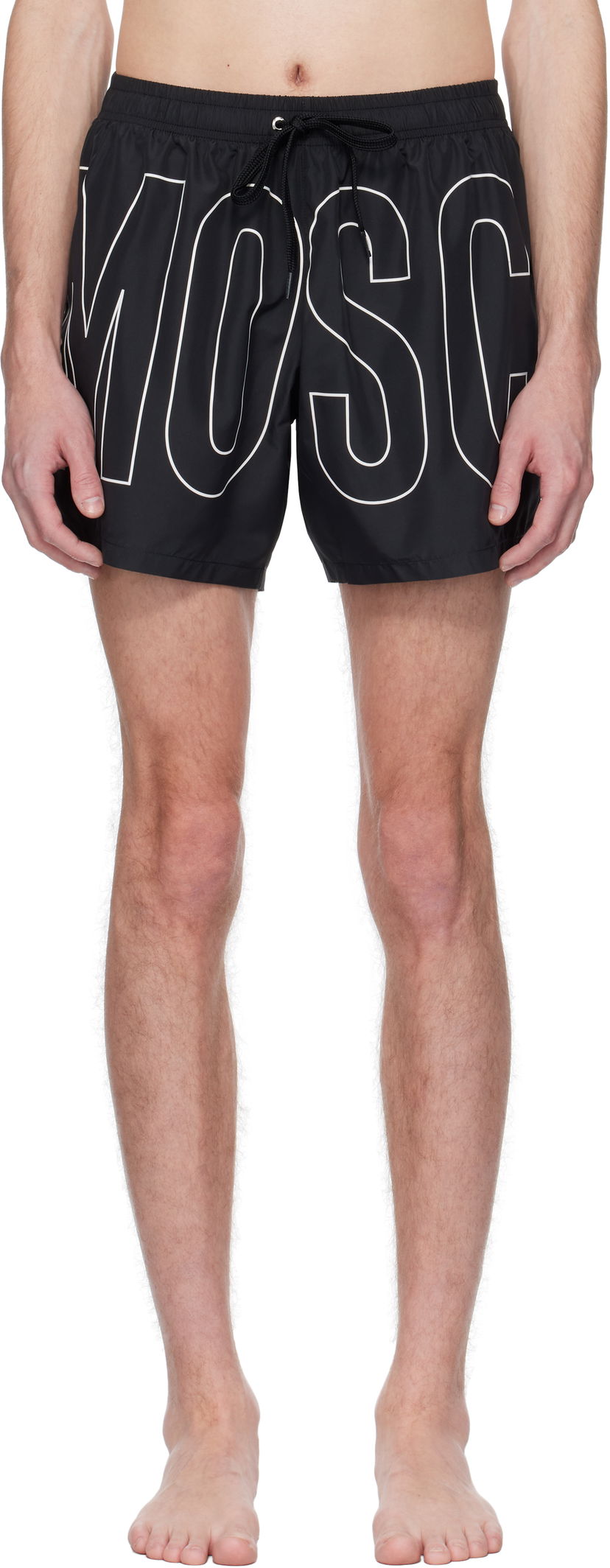 Badkläder Moschino Moschino Logo Swim Shorts Svart | V3A4224 9301 1555
