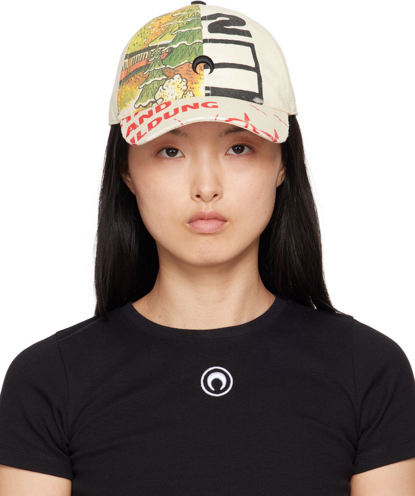 Keps Marine Serre Marine Serre Regenerated Tote Bags Baseball Cap Beige | UHG048A UWOV0009