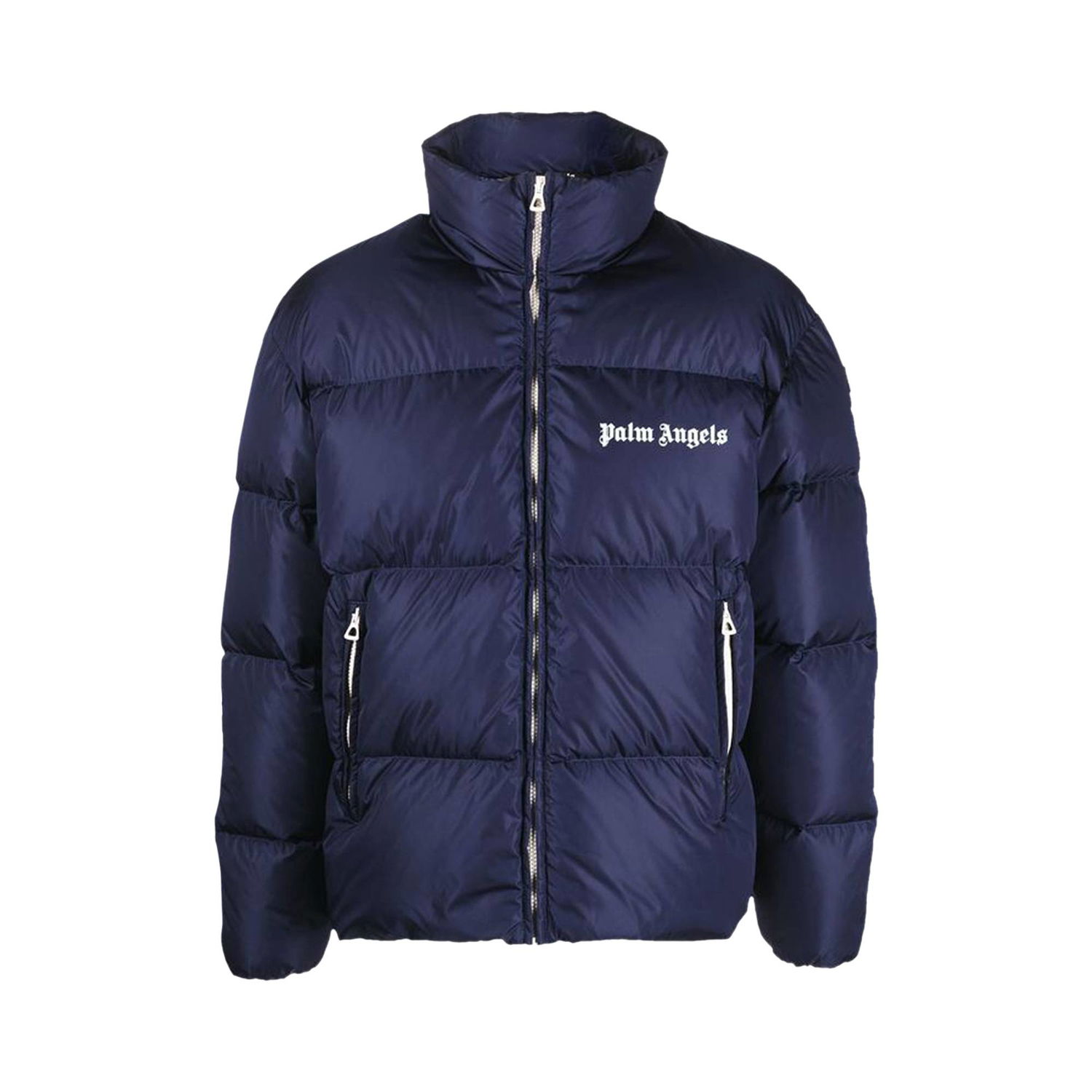 Pufferjacka Palm Angels Classic Track Down Jacket Mörkblå | PMED019F22FAB0014601, 1