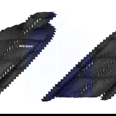 Pufferjacka Palm Angels Classic Track Down Jacket Mörkblå | PMED019F22FAB0014601, 1