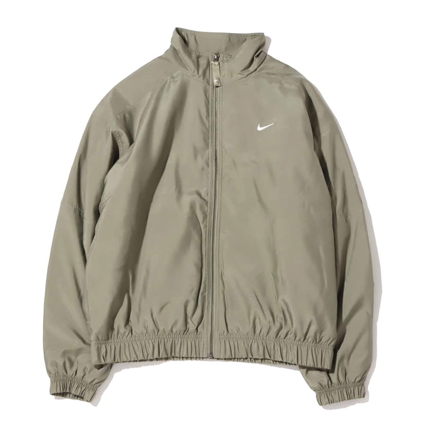 Bomberjacka Nike Solo Swoosh Satin Bomber Jacket (Asia Sizing) Light Army Grå | DN1267-320