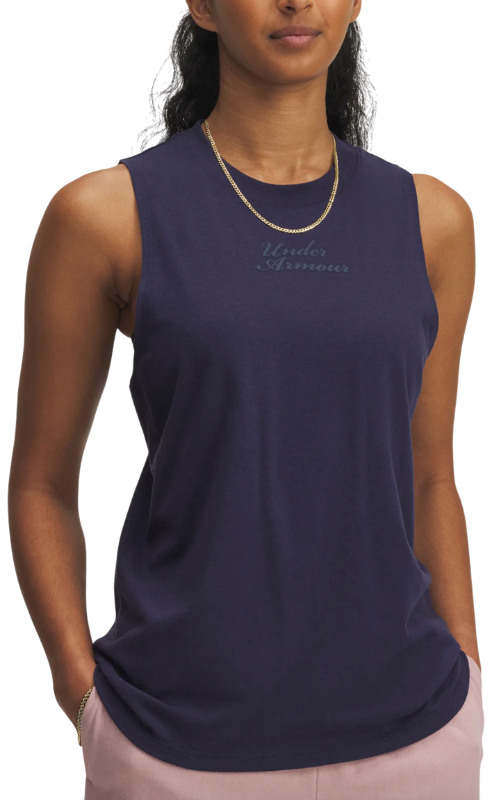 Linne Under Armour Varsity Tank Mörkblå | 6005631-410