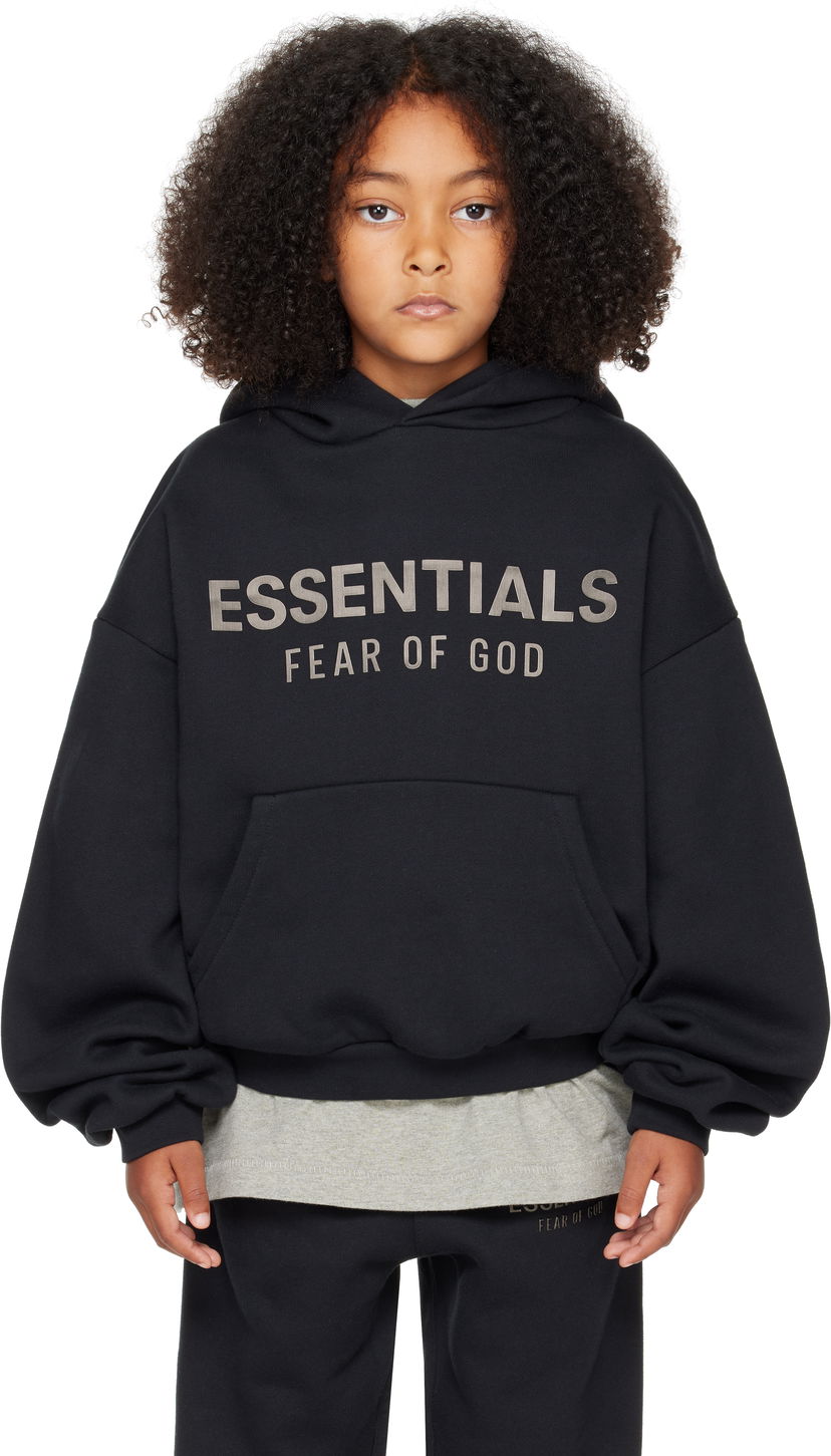 Sweatshirt Fear of God ESSENTIALS Fleece Hoodie Svart | 785SP252040K