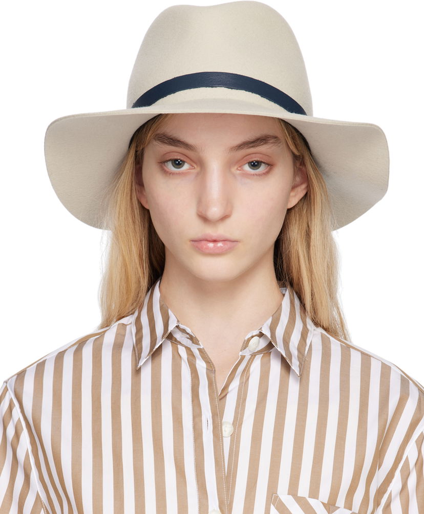 Hatt rag & bone rag & bone Finley Packable Fedora Beige | WJW23S1033SA33