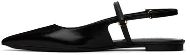 Kläder BY FAR BY FAR Jess Slingback Ballerina Flats Svart | 22SSJESFBLGLS, 2