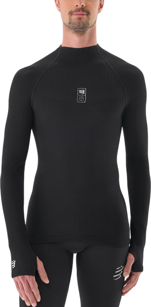 T-shirt Compressport 3D Thermo 110g LS Top Svart | ablu5109000, 0