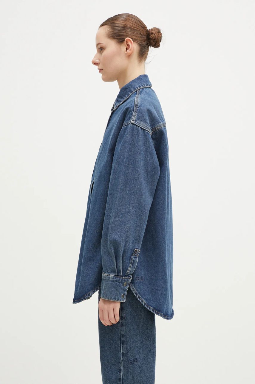 Skjorta Ksubi Oversized Longsleeve Denim Shirt Blå | WPF24SH007, 1