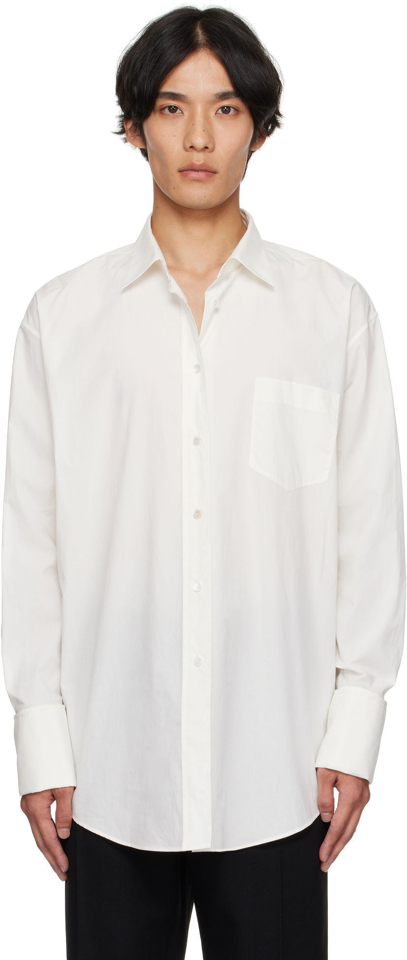 Skjorta The Row The Row Miller Shirt Vit | 970-W4266