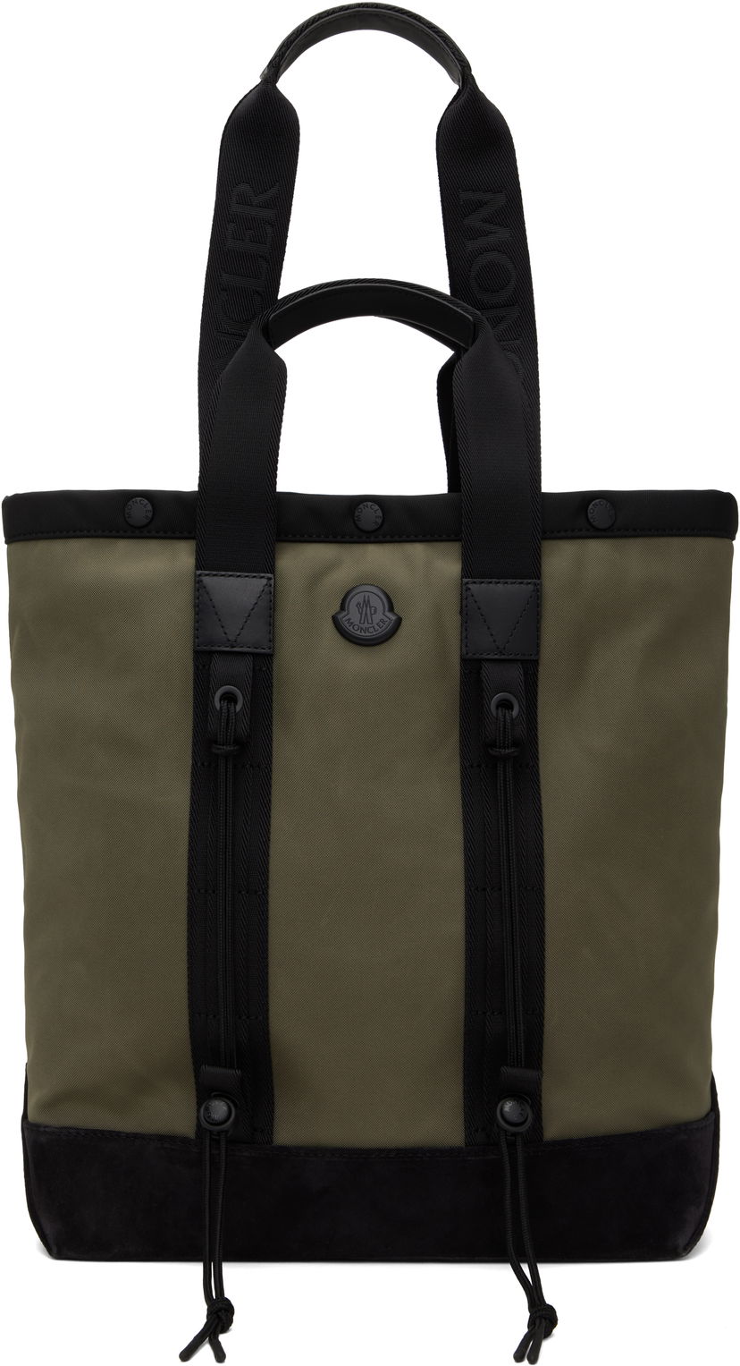 Tygpåse Moncler Moncler Small Tech Tote Grön | K109A5D00001M6261