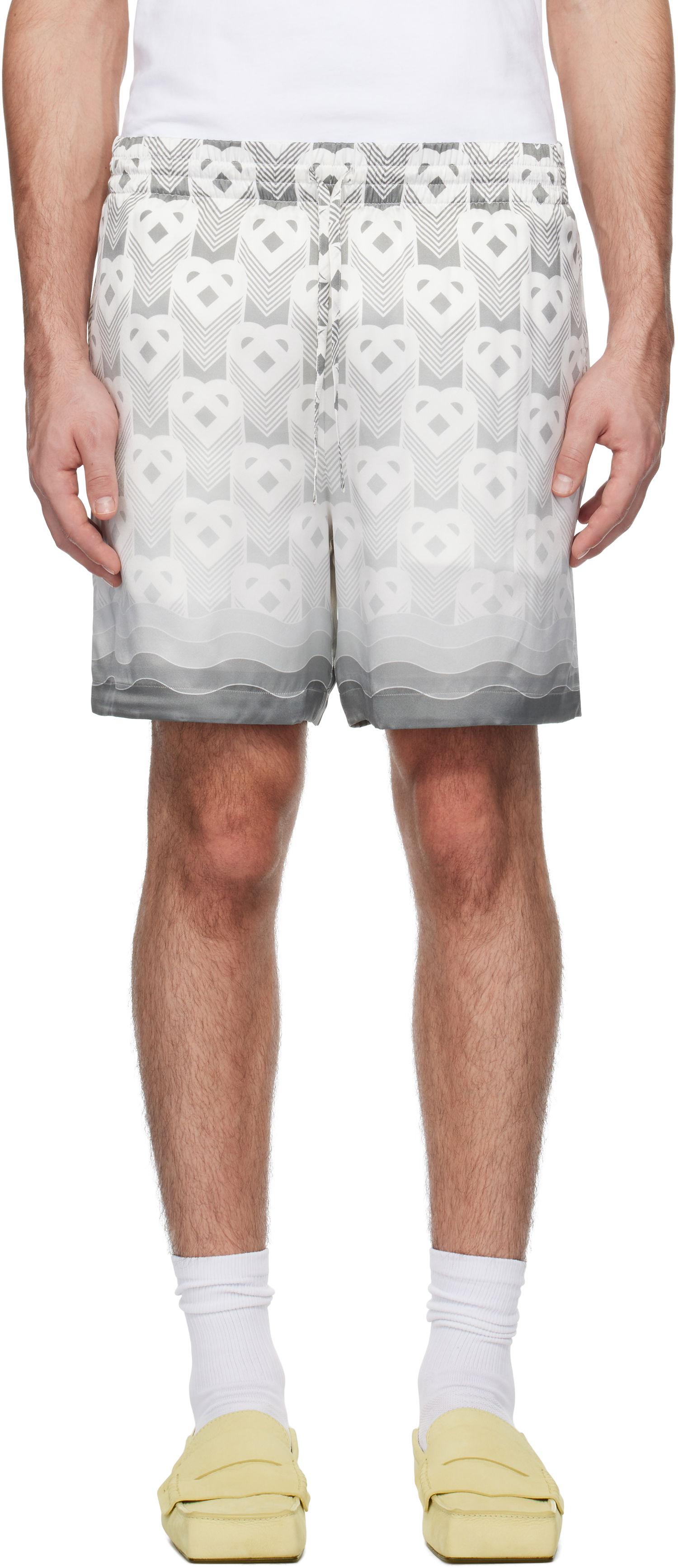 Shorts Casablanca Drawstring Shorts Grå | MPS25-TR-012-01, 0