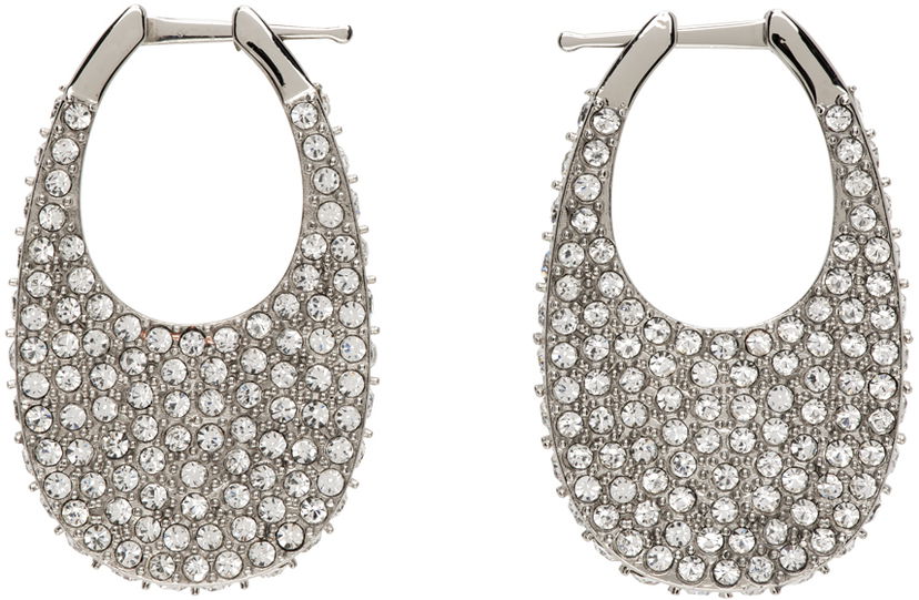 Örhängen Coperni Coperni Medium Swipe Crystal Earrings Metallisk | COPBI01BIS726