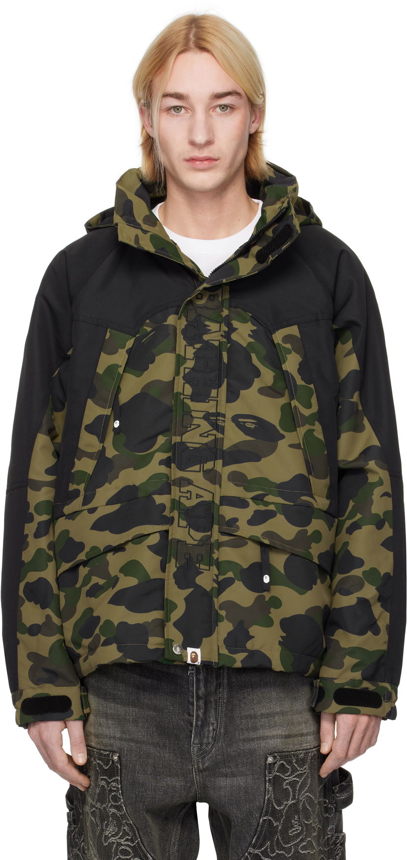 Jacka BAPE Camo Snowboard Jacket Grön | 001HJK801311M