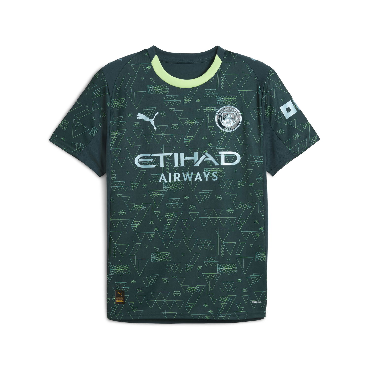 Jersey Puma Manchester City 4th Kit 25/26 Geometric Pattern DRYCELL Jersey Grön | 782692_04, 0