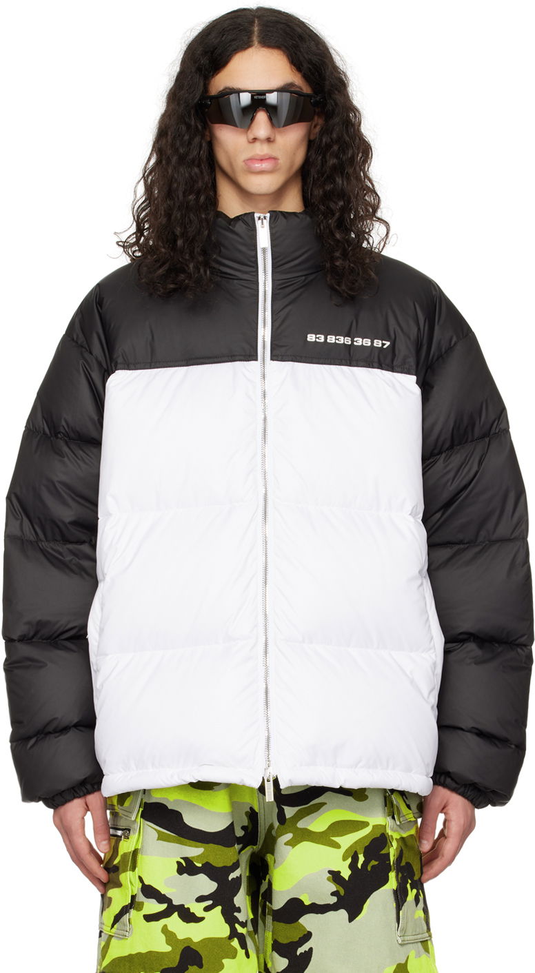 Pufferjacka VETEMENTS Colorblock Down Jacket Vit | VL14JA280W