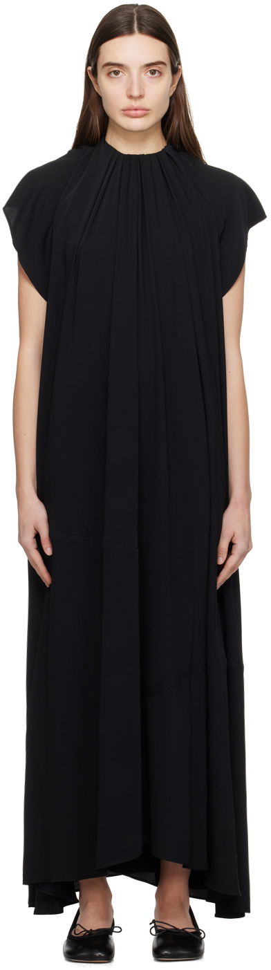 Klä Maison Margiela MM6 Asymmetric Maxi Dress Svart | S52DG0007 S43455
