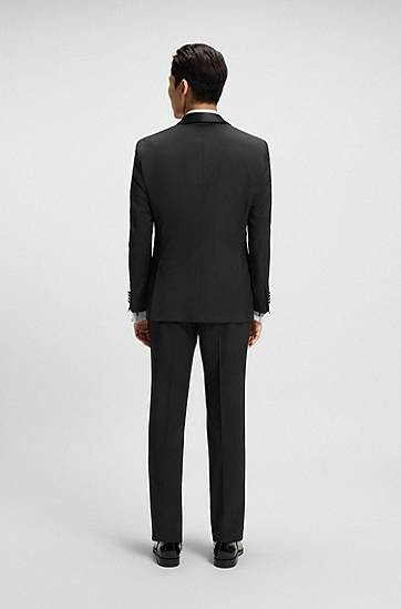 Jacka BOSS BOSS Tuxedo Jacket in Virgin Wool Serge Svart | 50469185, 1