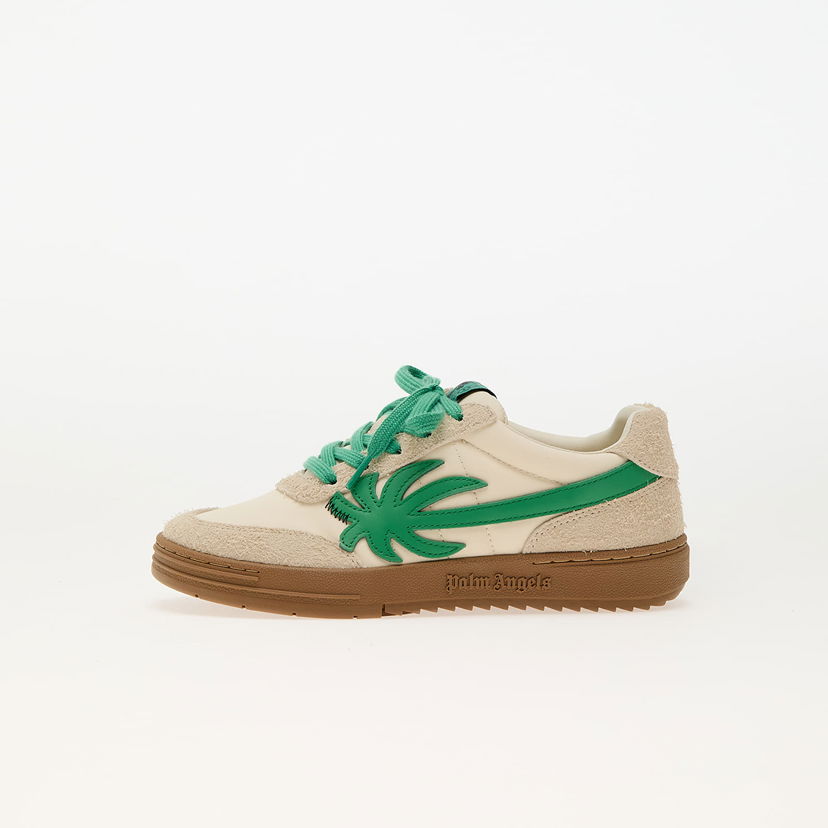 Sneakers och skor Palm Angels Kids Palm Beach University Nylon Beige Green EUR 33 Beige | PBIA015S25FAB0016155