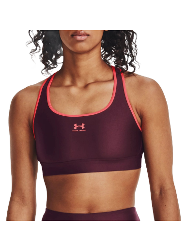 Behå Under Armour HeatGear Mid Padless Bra Bourgogne | 1373865-600