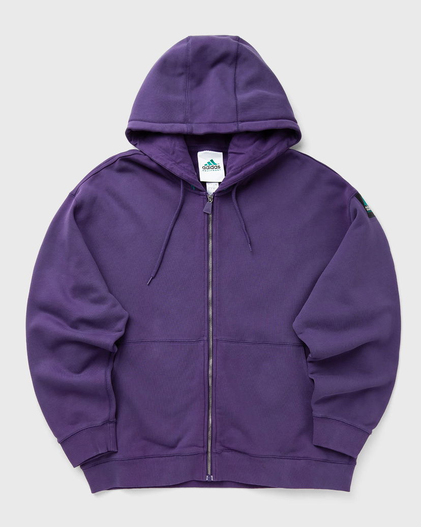 Sweatshirt adidas Originals EQT Zip-Up Hoodie Purpur | JX1573