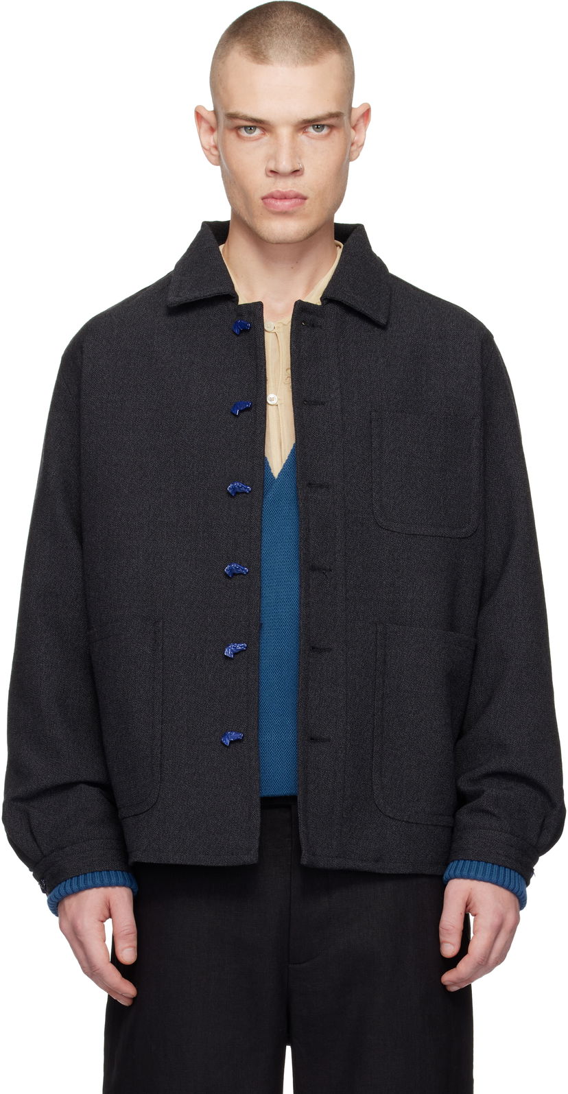 Jacka Bode Thornproof Franck Jacket Grå | MRF24JA013