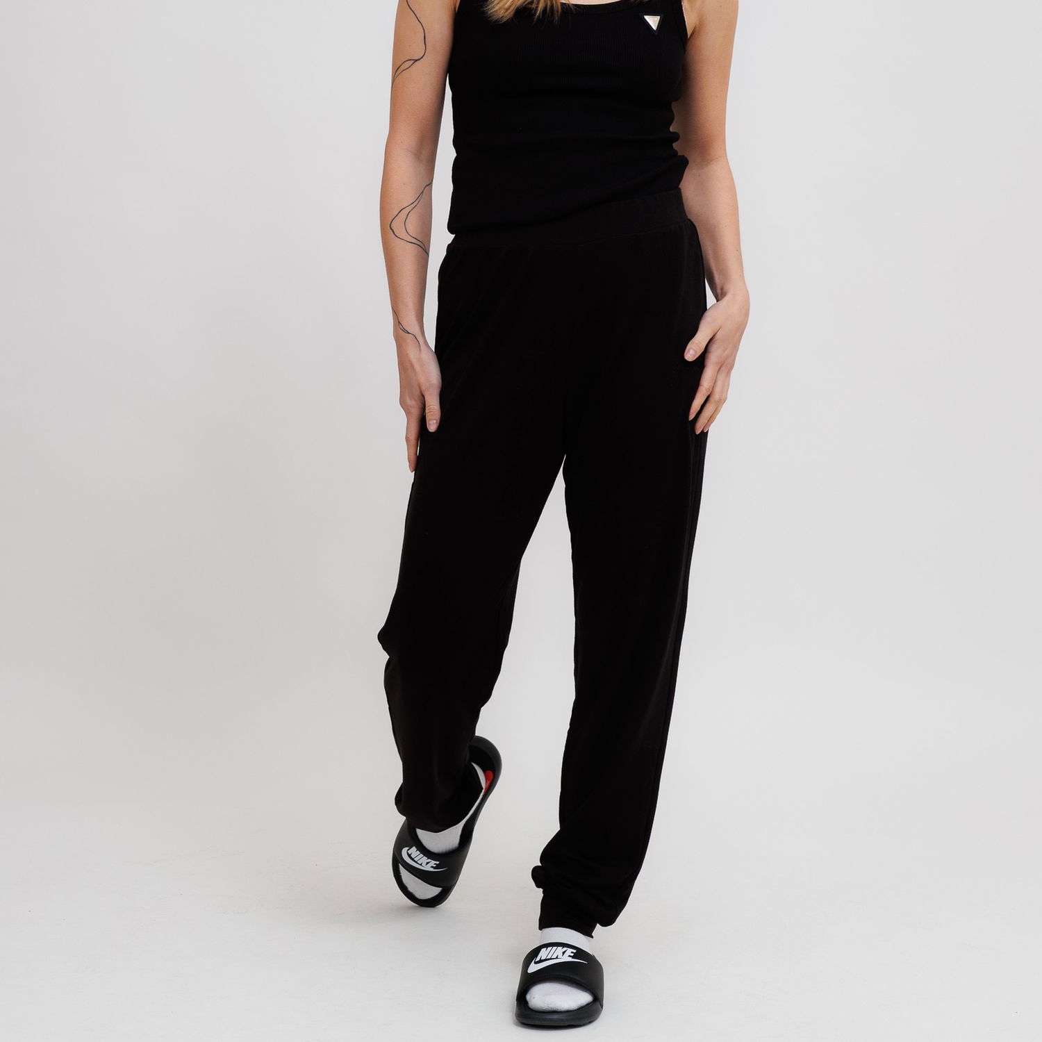 Träningsbyxor GUESS Guess Lucia Joggers Svart | O5GB05KCQP2-JBLK, 0