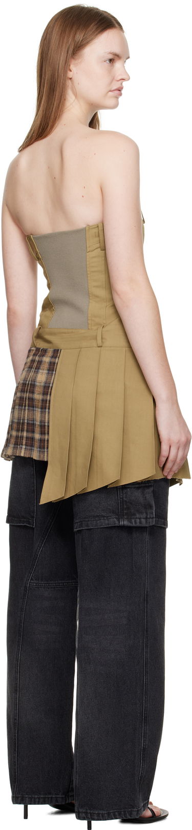 Klä Andersson Bell Andersson Bell Double-Breasted Pleated Minidress Beige | atb1366w, 2